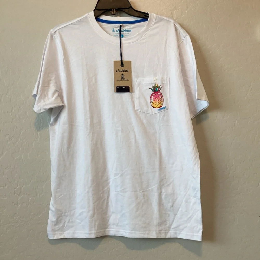 CHUBBIES THE FAVORITE ORNAMENT POCKET T-SHIRT | L - Picture 1 of 7